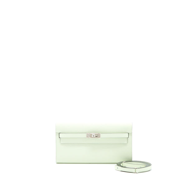 Hermes Kelly To Go Epsom Vert Fizz SHW Stamp U