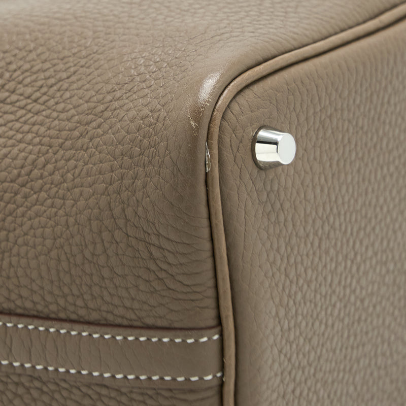 Hermes Picotin 18 Lock Bag Clemence Etoupe SHW Stamp X