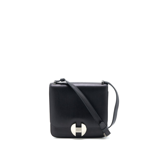 Hermes 2002 20 Bag Evergrain Black SHW Stamp D
