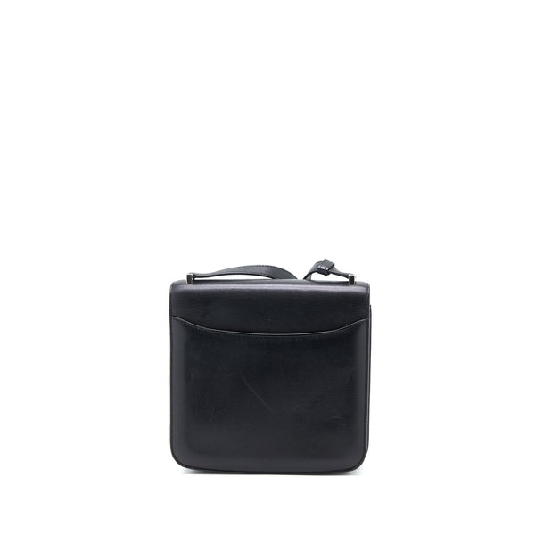 Hermes 2002 20 Bag Evergrain Black SHW Stamp D
