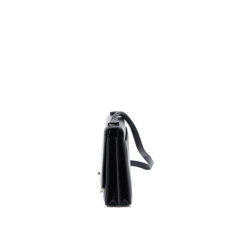 Hermes 2002 20 Bag Evergrain Black SHW Stamp D