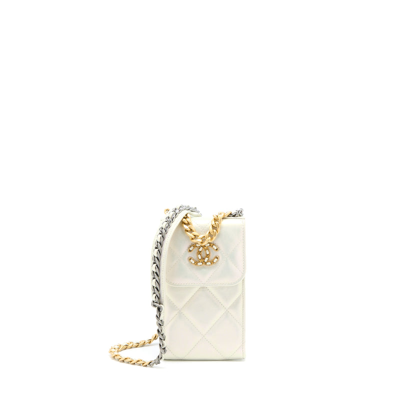 Chanel Black Chanel 19 Card Holder on Chain – The Closet