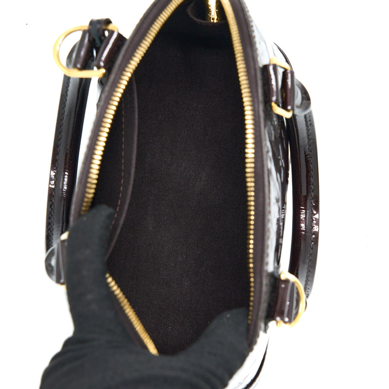 Louis Vuitton Alma BB Patent Amatante GHW