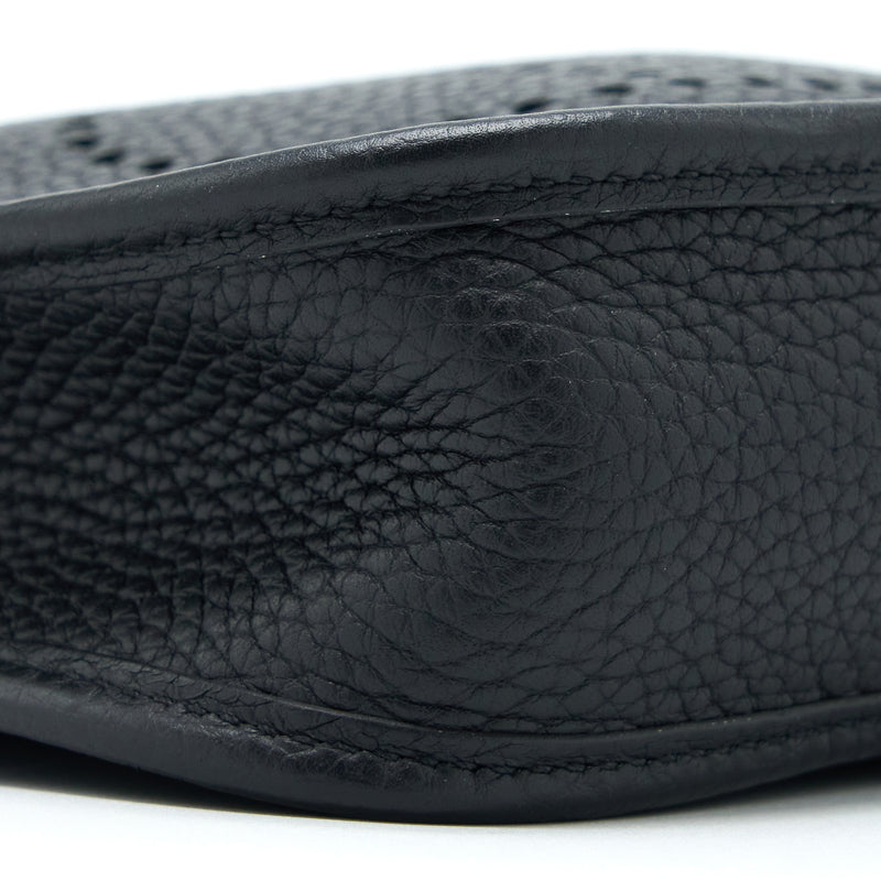 Hermes Mini Evelyne Clemence Black GHW Stamp D