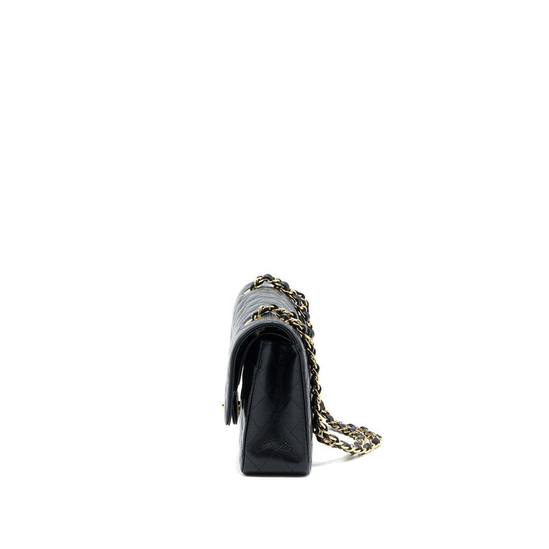 Chanel Medium Classic Double Flap Bag Caviar Black GHW (Microchip)