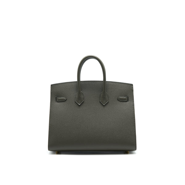 Hermes Birkin 25 C6 Vert De Gris Epsom Leather GHW stamp Z