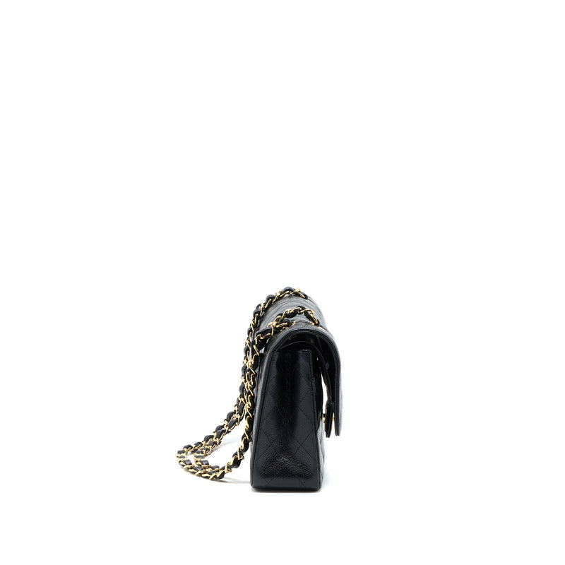 Chanel Medium Classic Double Flap Bag Caviar Black GHW (Microchip)