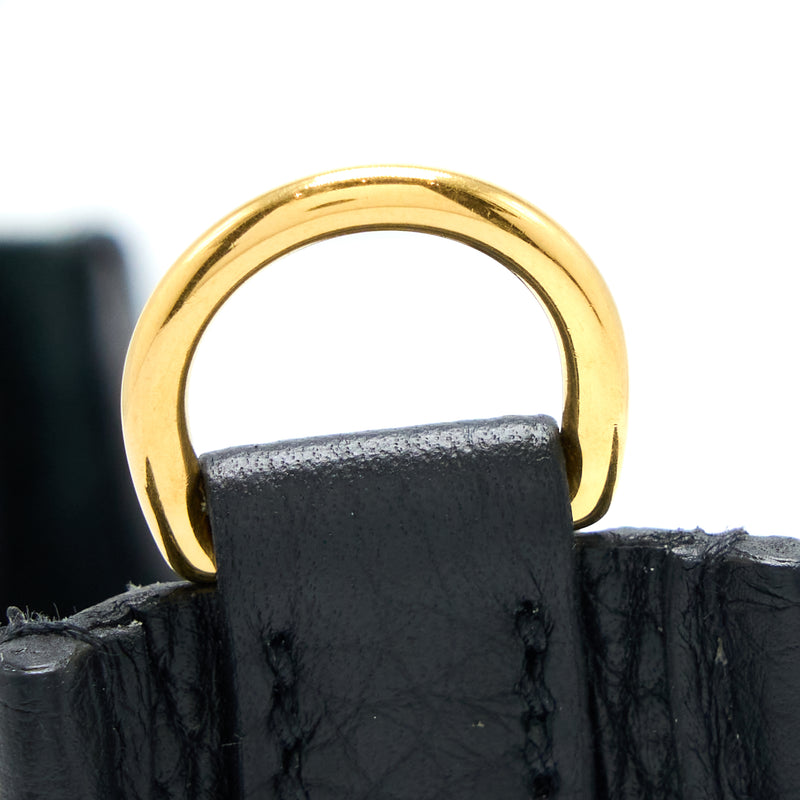 Hermes Mini Evelyne Clemence Black GHW Stamp D