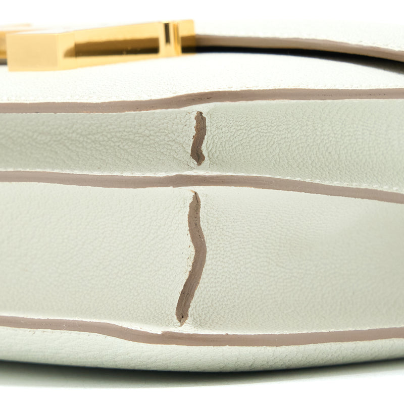 Hermes Mini Constance Chèvre Mysore Mushroom/Biscuit GHW Stamp U (New Version)