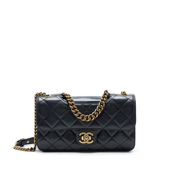 Chanel Perfect Edge Flap Bag With Calfskin Ruthenium GHW