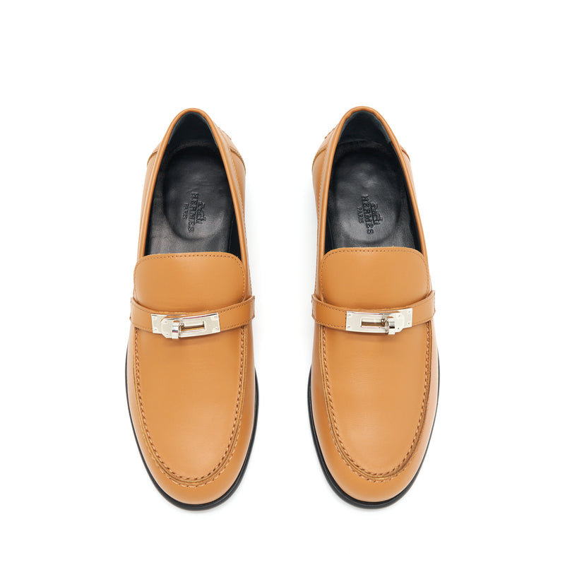 Hermes Size 38 Destin Loafer Natural Colour SHW