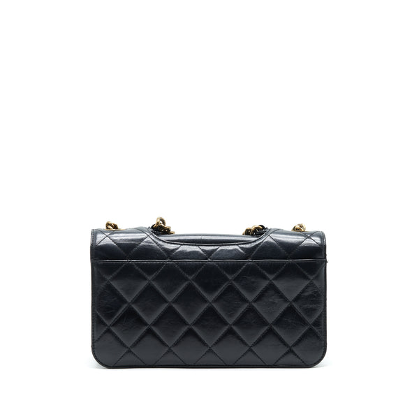 Chanel Perfect Edge Flap Bag With Calfskin Ruthenium GHW