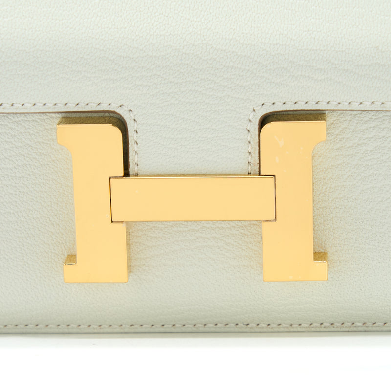 Hermes Mini Constance Chèvre Mysore Mushroom/Biscuit GHW Stamp U (New Version)