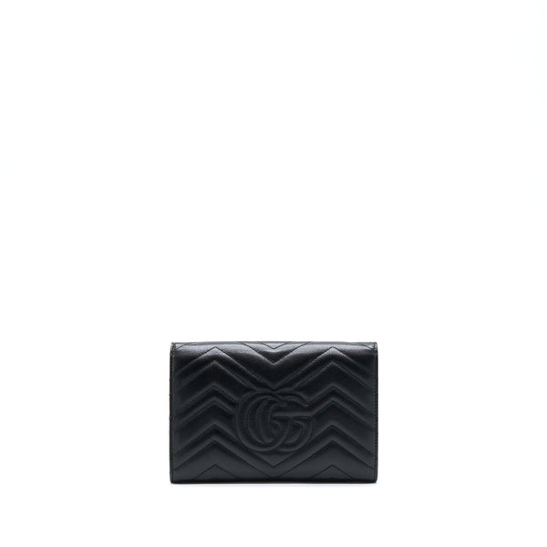 Gucci Marmont Wallet On Chain Black GHW