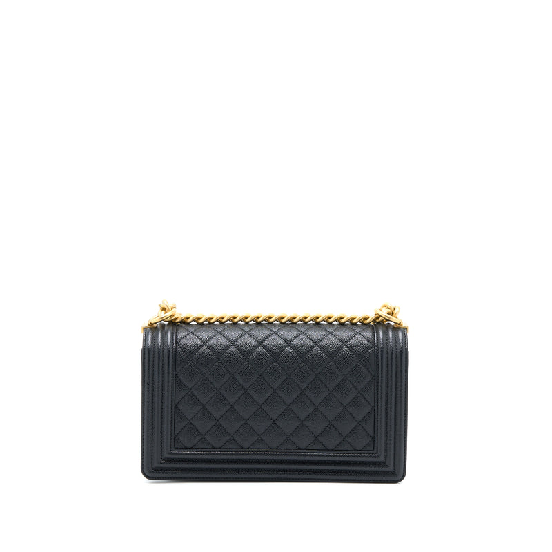 Chanel Medium Boy Bag Caviar Black GHW