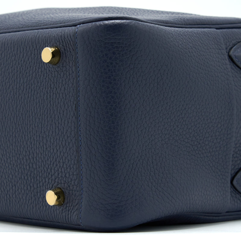 Replica Hermes Birkin 25cm Bag In Navy Blue Clemence Leather GHW