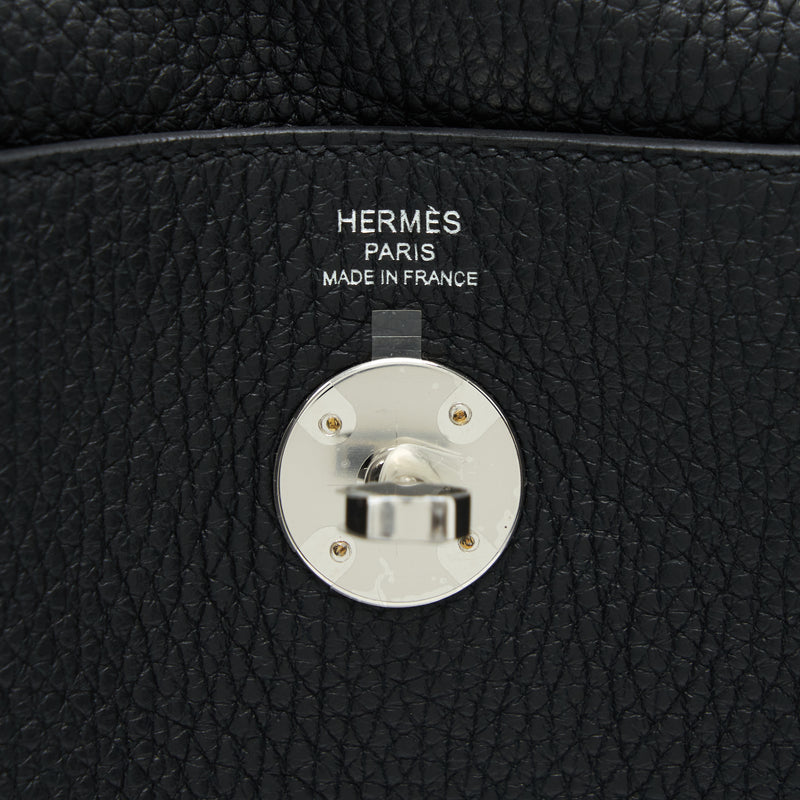 Hermes Lindy 26 Clemence Black SHW Stamp Z