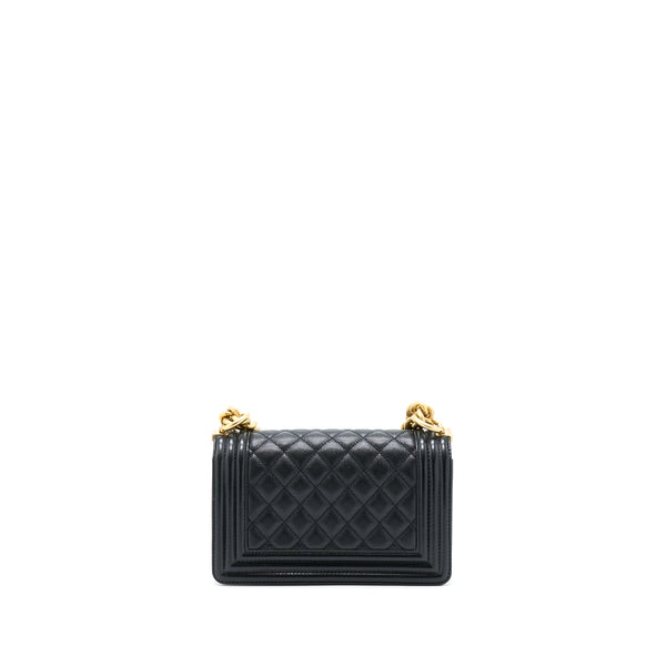 Chanel Small Boy Bag Caviar Black GHW