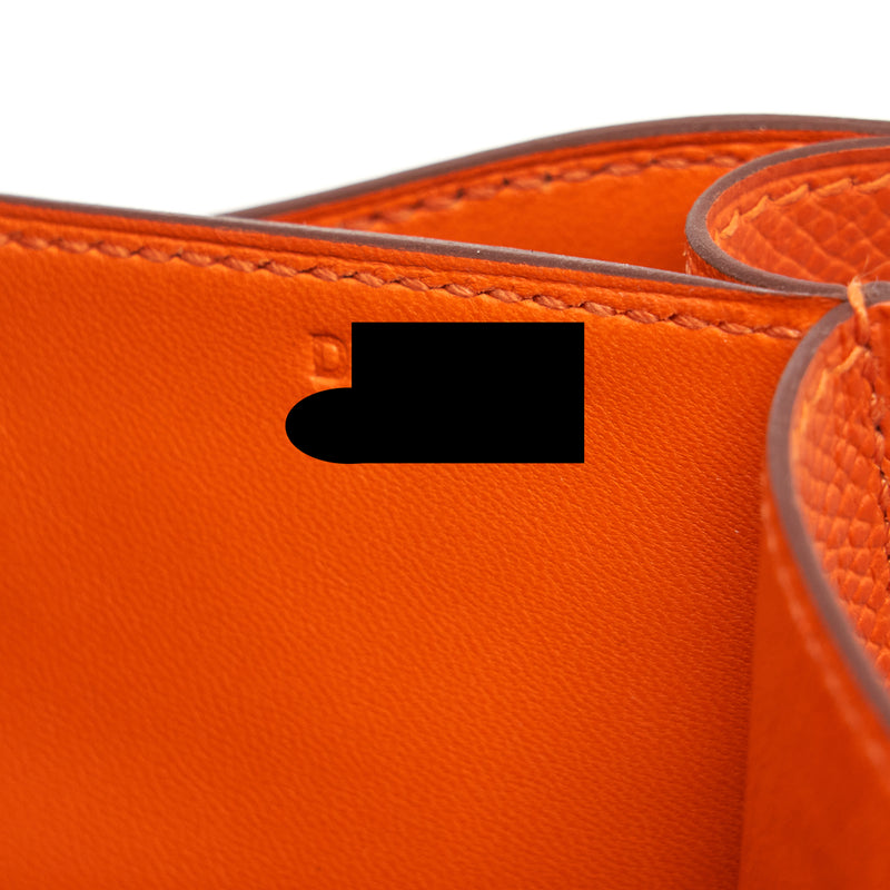 Hermes Mini Constance Epsom 9J Feu GHW Stamp D