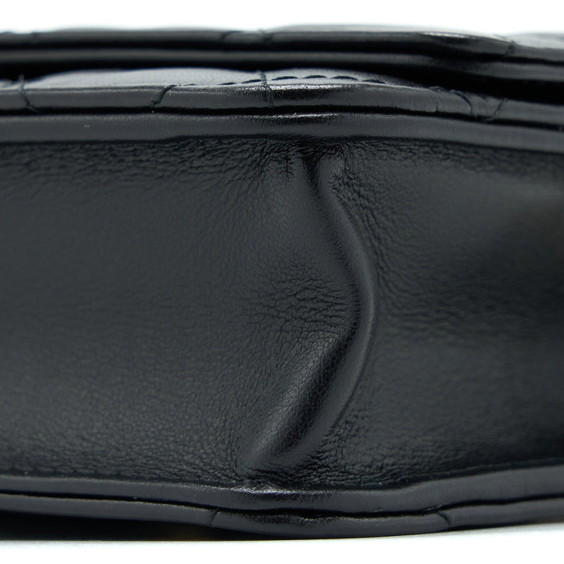 Chanel 2.55 Reissue Wallet on Chain Aged Calfskin Black Brushed GHW (Microchip)