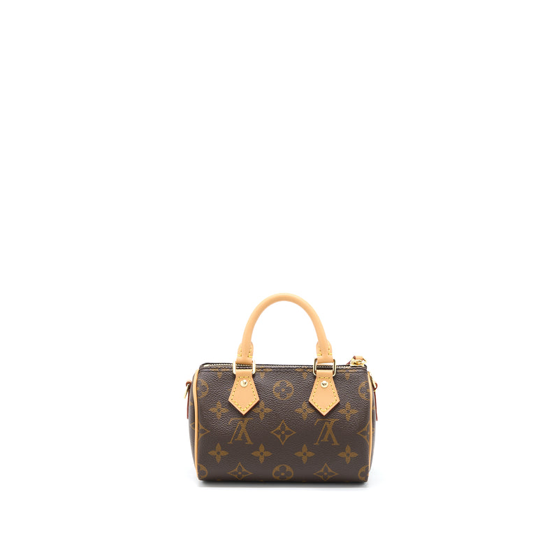 Louis Vuitton Nano Speedy Monogram Canvas GHW (New Version)