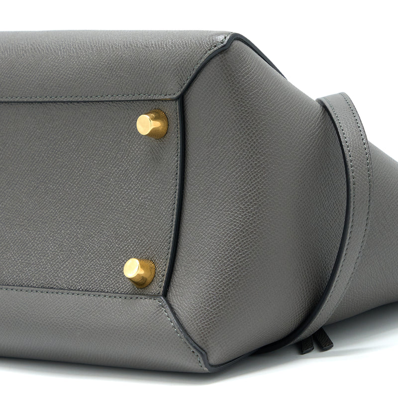 Celine Mini Belt Bag Grained Calfskin Grey GHW