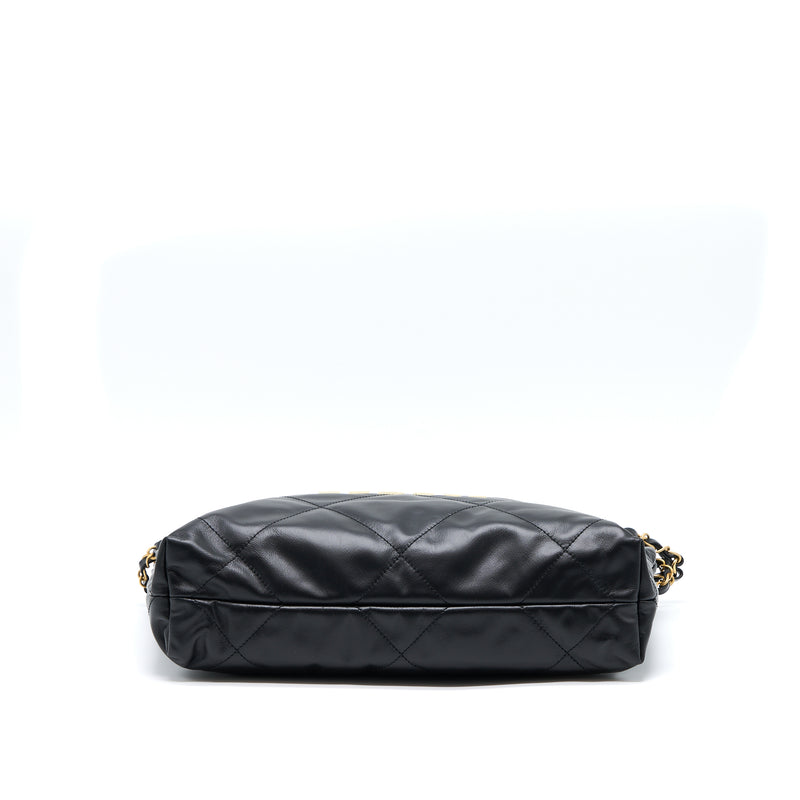 Chanel Small 22 Bag white letter Shiny Calfskin GHW (Microchip)