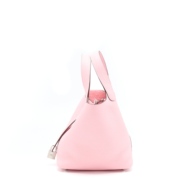 Hermes Picotin 18 Lock Bag 3Q Rose Sakura SHW Stamp Z