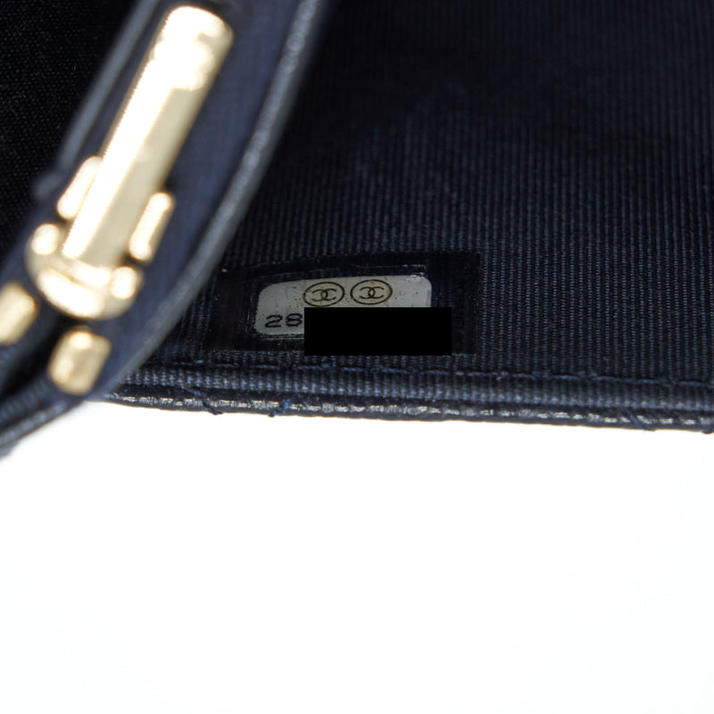 Chanel Classic Wallet On Chain Caviar Navy LGHW