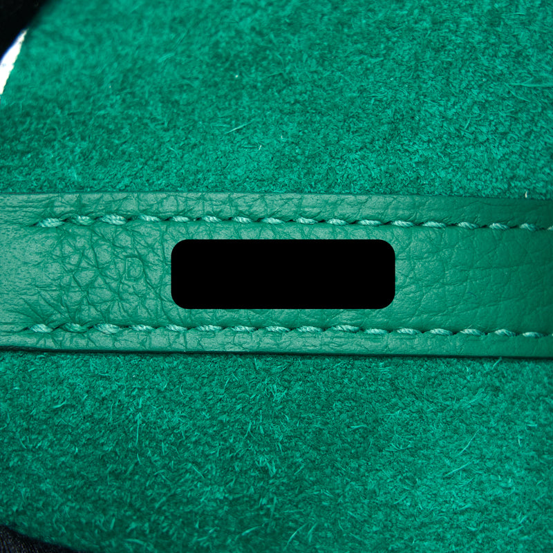 Hermes Picotin 22 Lock Bag Clemence U4 Vert Vertigo SHW Stamp D