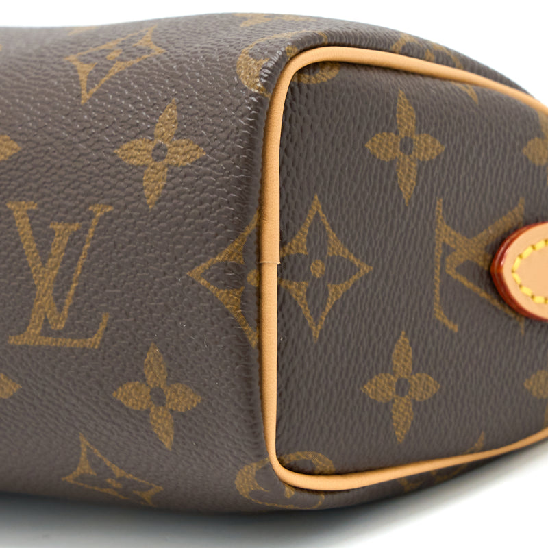 Louis Vuitton Nano Speedy Monogram Canvas GHW (New Version)