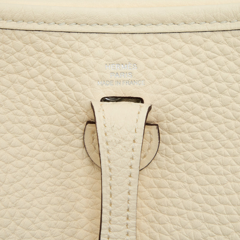 Hermes Mini Evelyne Clemence Nata With Multicolour Strap SHW Stamp U