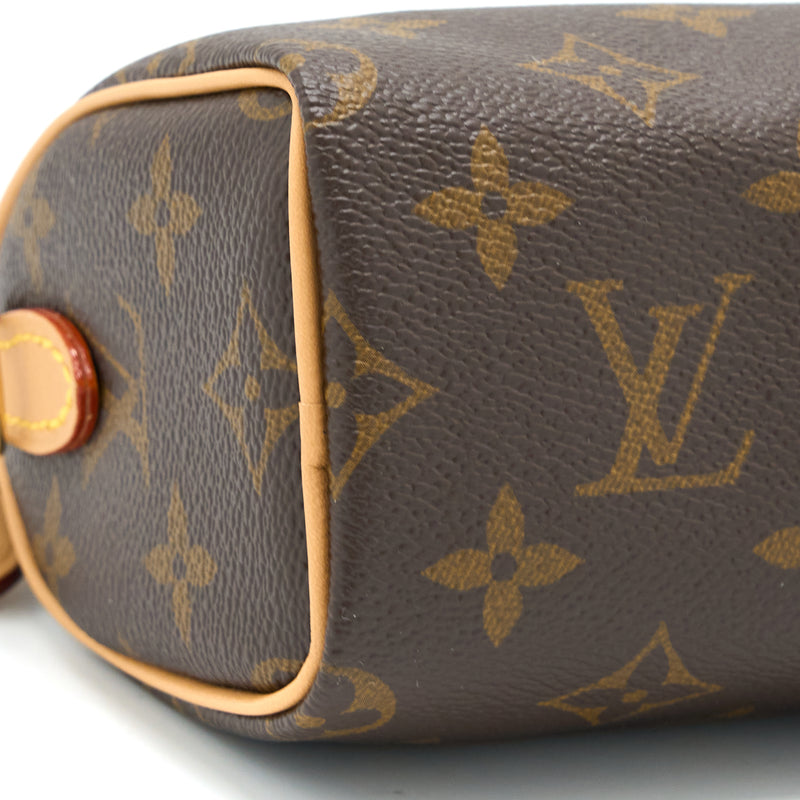 Louis Vuitton Nano Speedy Monogram Canvas GHW (New Version)