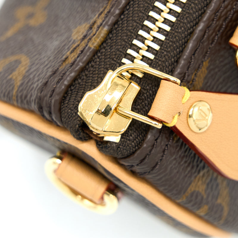 Louis Vuitton Nano Speedy Monogram Canvas GHW (New Version)