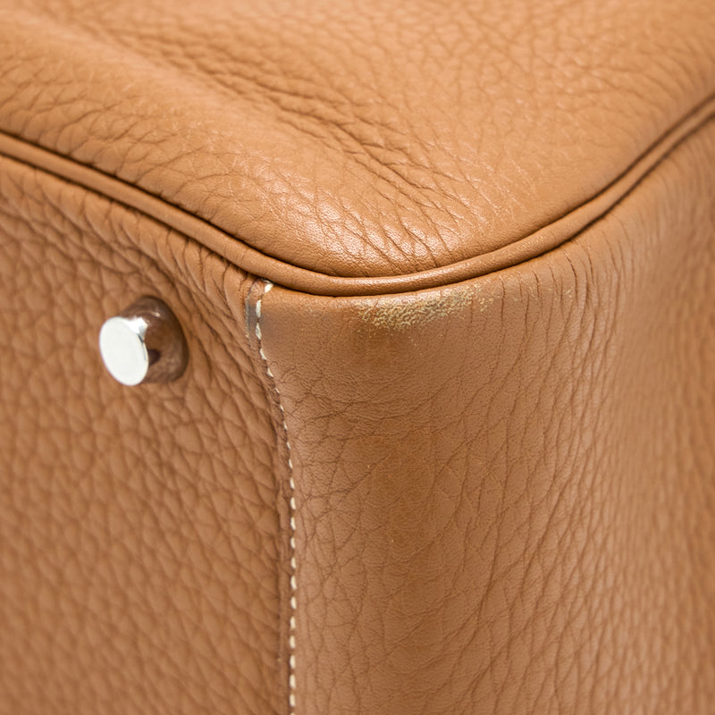 Hermes Lindy 30 Gold Clemence SHW Stamp T