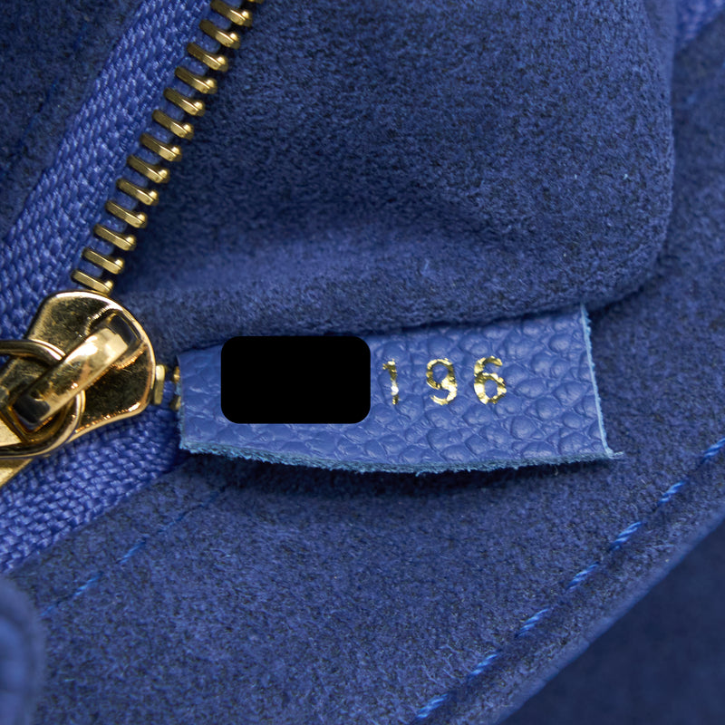 Louis Vuitton Saint Germaine Crossbody Bag Monogram Empreinte Blue GHW
