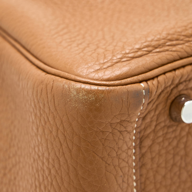 Hermes Lindy 30 Gold Clemence SHW Stamp T