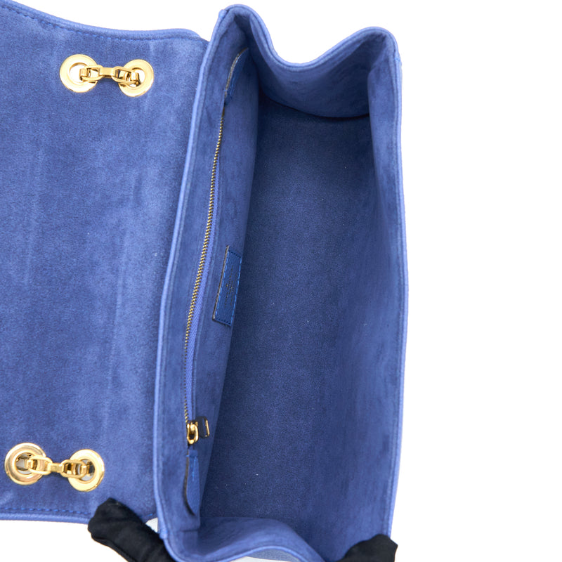 Louis Vuitton Saint Germaine Crossbody Bag Monogram Empreinte Blue GHW