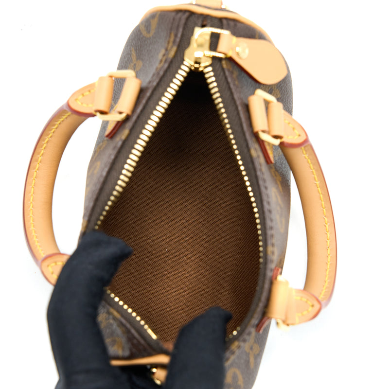 Louis Vuitton Nano Speedy Monogram Canvas GHW (New Version)