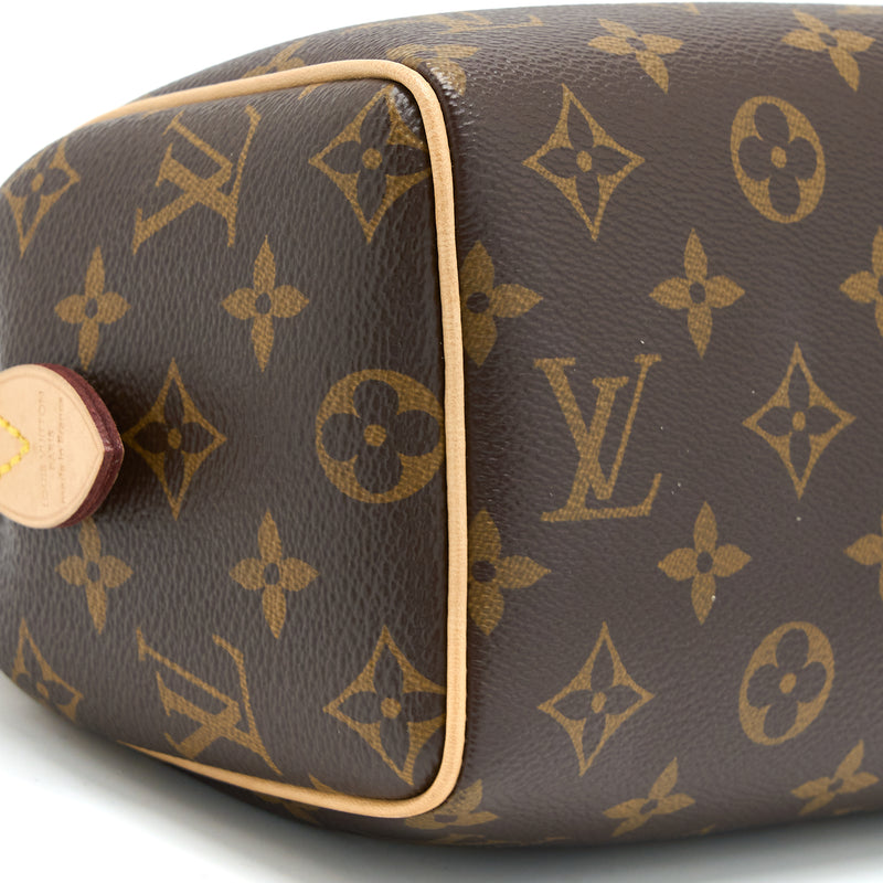 Louis Vuitton Speedy Bandouliere 20 Monogram Canvas with Fuchsia Strap GHW