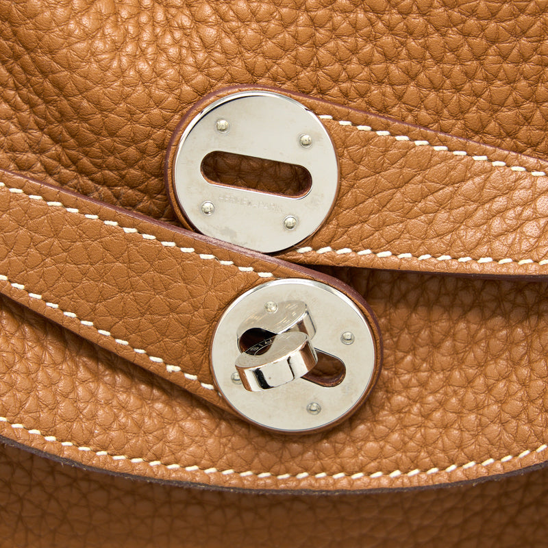 Hermes Lindy 30 Gold Clemence SHW Stamp T