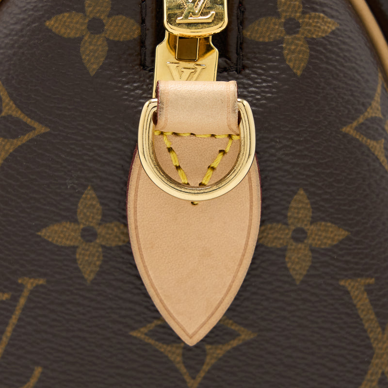 Louis Vuitton Speedy Bandouliere 20 Monogram Canvas with Fuchsia Strap GHW