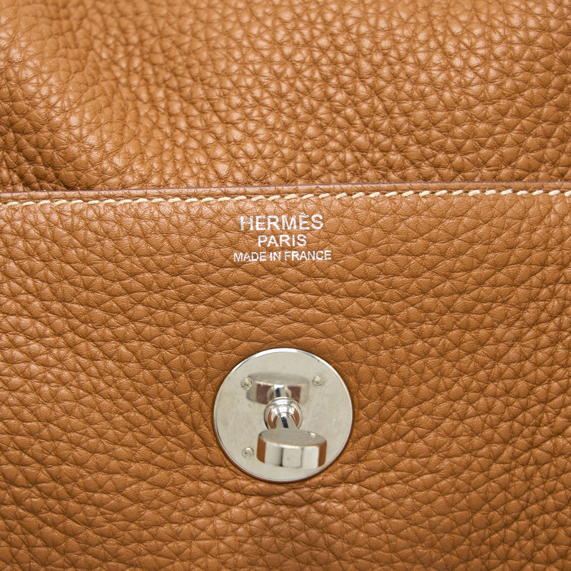 Hermes Lindy 30 Gold Clemence SHW Stamp T