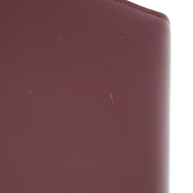 Celine Classic Medium Box Calfskin Burgundy GHW