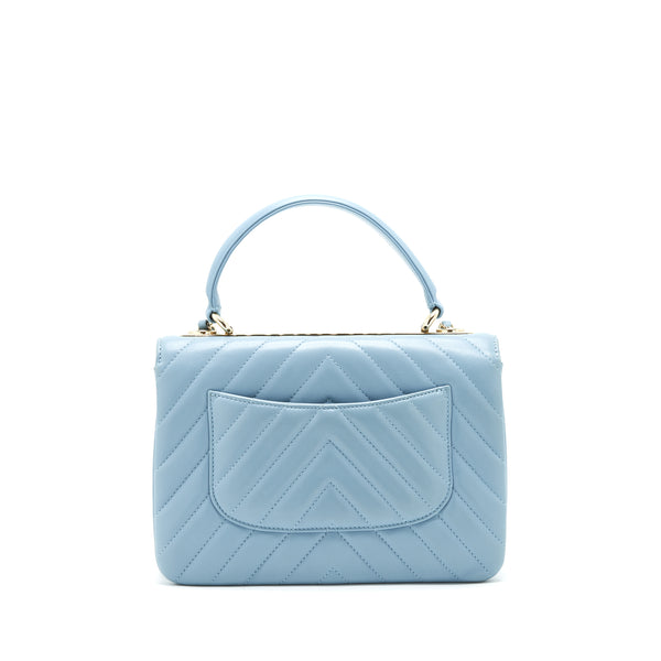 Chanel Trendy CC Flap Bag Light Blue Lambskin LGHW