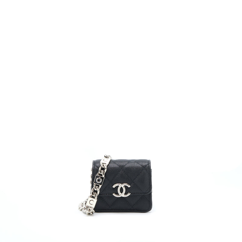 Chanel Clutch With Chain Caviar Black SHW