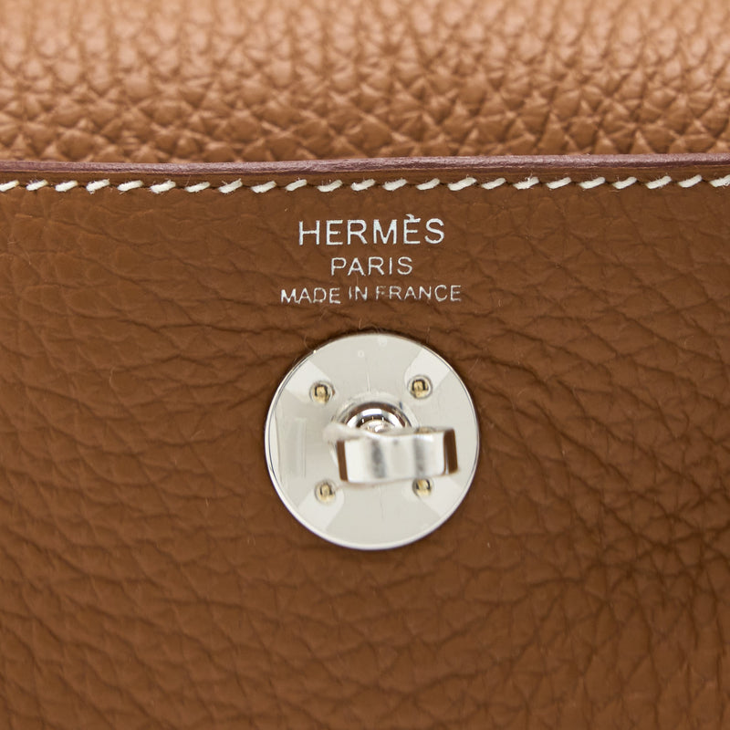 Hermes Mini Lindy Clemence Gold SHW Stamp U