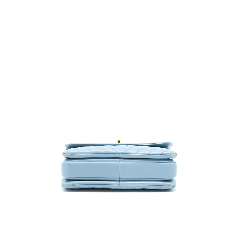 Chanel Trendy CC Flap Bag Light Blue Lambskin LGHW