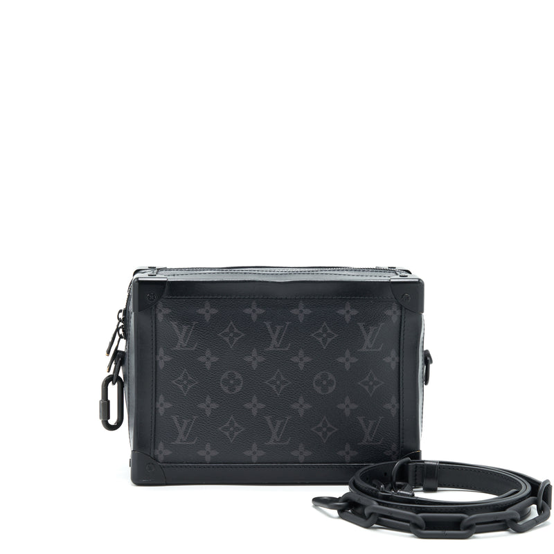 Louis Vuitton LV Trunk Reversible Leather Goods Bracelet Grey Monogram Canvas. Size 21