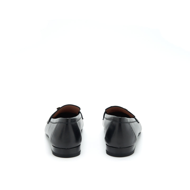 Hermes Size 38 Paris Loafer Black SHW